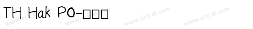 TH Hak P0字体转换